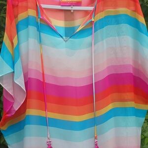 Trina Turk Blush Silk Blouse